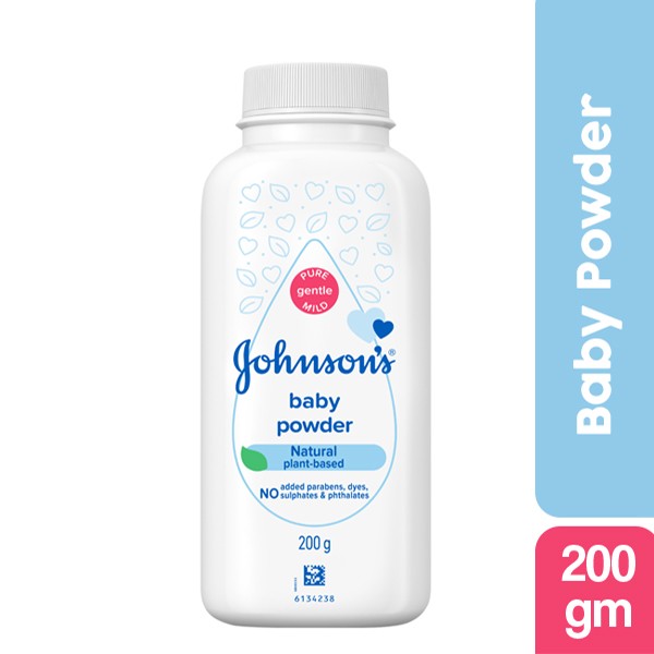 Johnson's Baby Powder Natural Plant Based 200 gm