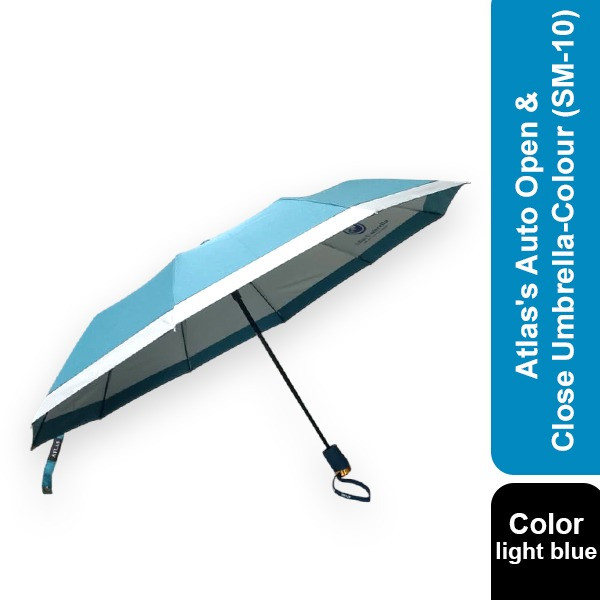 Atlas's Auto Open  Umbrella-Light Blue(SM-10)