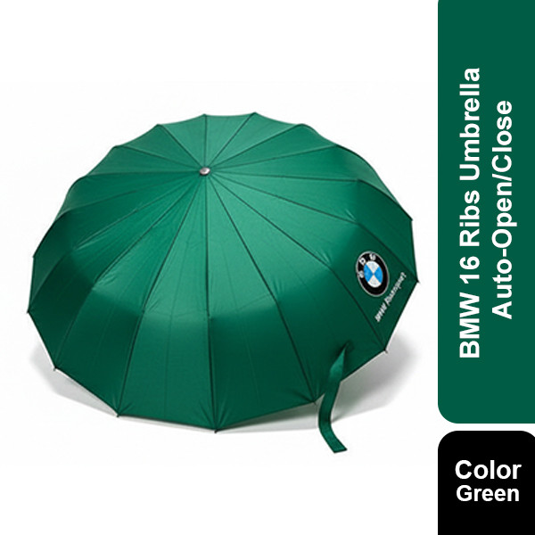 BMW Motorsport Umbrella Ribs Auto Open And Auto Close-16Ribs (Green)
