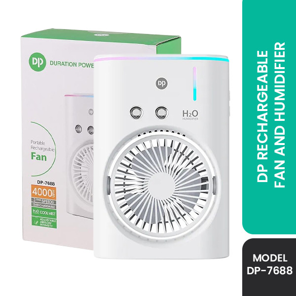 DP-7688 Rechargeable Fan and Humidifier