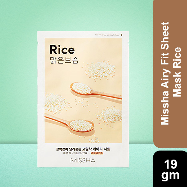 Missha Airy Fit Sheet Mask Rice 19g
