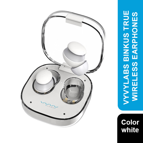 Vyvylabs Binkus True Wireless Earphones White