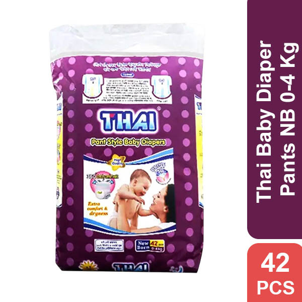 Thai Baby Diaper Pants NB  0-4 Kg 42 Pcs