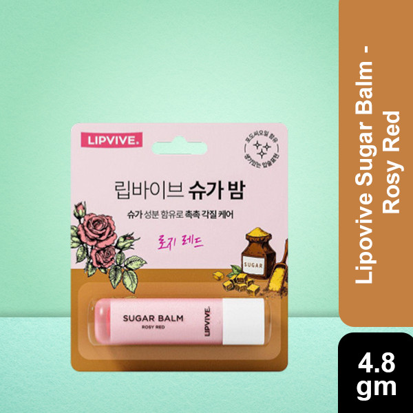 Lipvive Sugar Balm - Rosy Red 4.8 g