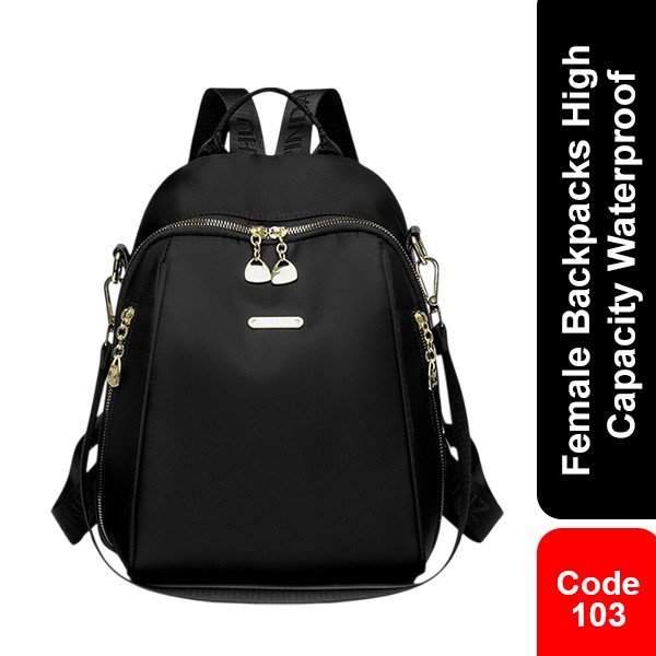 New Female Backpacks High Capacity Waterproof 103