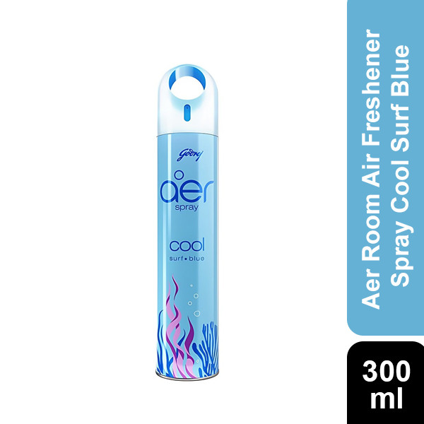 Godrej Aer Room Air Freshener Spray Cool Surf Blue 300 ml
