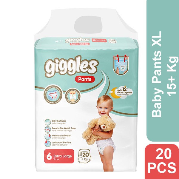 Giggles Baby Pants XL 15+  Kg 20 Pcs
