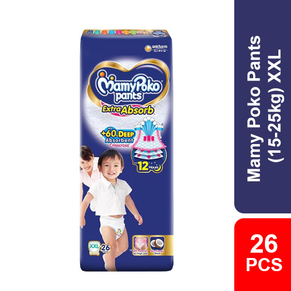 MamyPoko Pants  XXL (15-25kg) 26 pcs