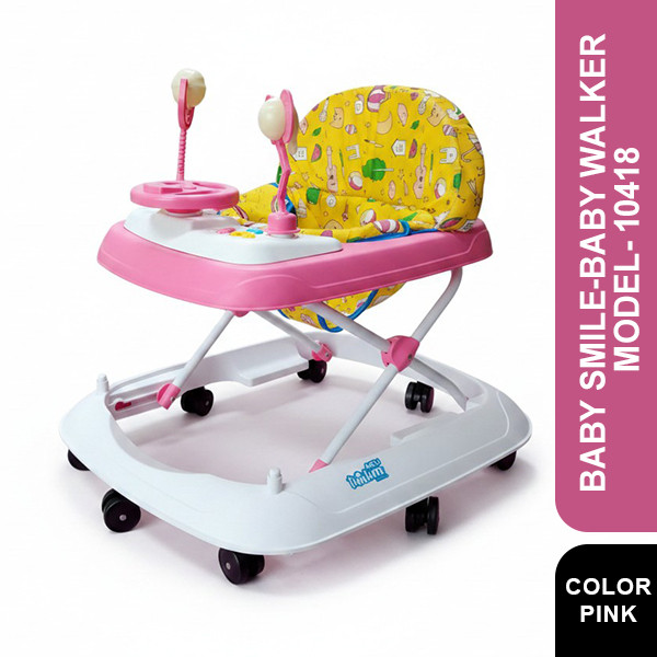 Baby Smile-Baby Walker-White & Paste Blue-10417