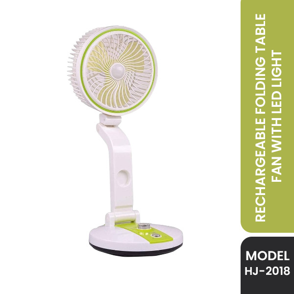 HEJ Folding Fan Multifunction USB Charging (HJ-2018)- Light Green