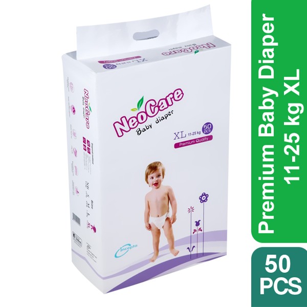 Neocare Premium Baby Diaper 11-25 kg XL  50 Pcs