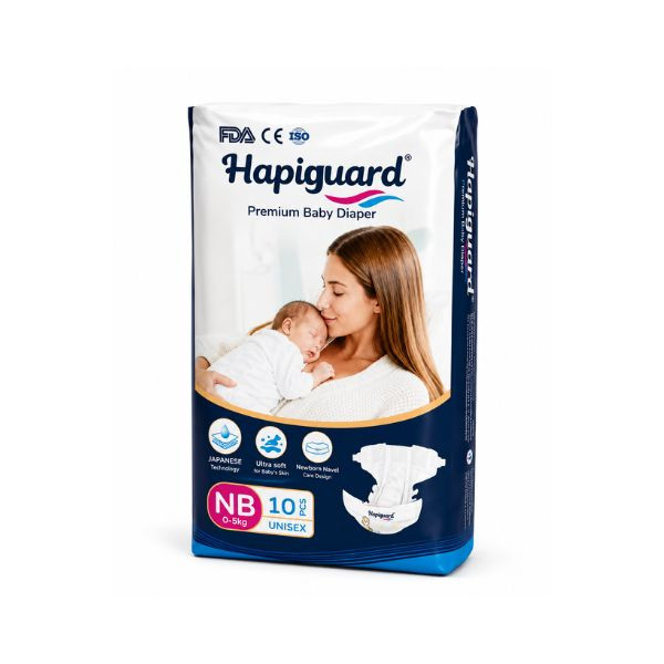 Hapiguard Premium Ultra Soft(0-5Kg)NewBorn- 10Pcs