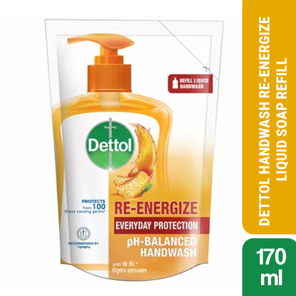 Dettol Handwash Re-energize 170ml Refill