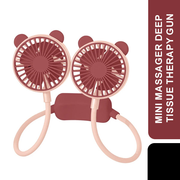 Portable Neck Fan(Pink Colour)