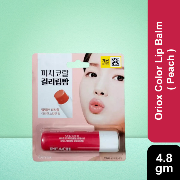 Oriox Color Lip Balm ( Peach ) 4.8g