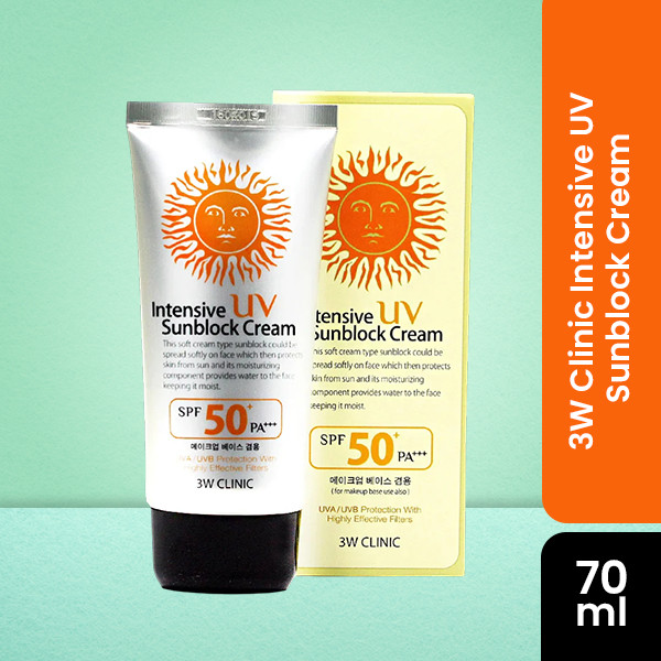 3W Clinic Intensive UV Sunblock Cream 70 ml
