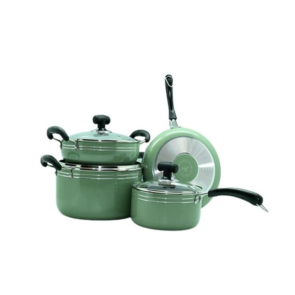 NOAH  Nonstick Cookware Set 7 pcs -Pest Color