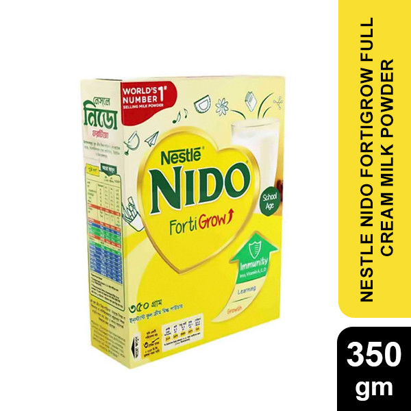 Nestle Nido Fortigrow Full Cream Milk Powder 350 gm