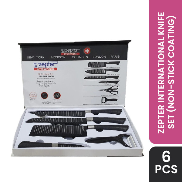 Zepter International 6pcs Knife Set (Non-Stick Coating)
