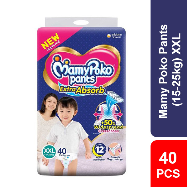 MamyPoko Pants XXL (15-25kg) 40 pcs