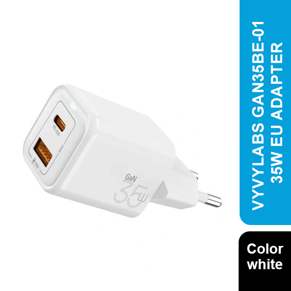 Vyvylabs GAN35BE-01 GaN Fast Charger 35W EU Adapter White