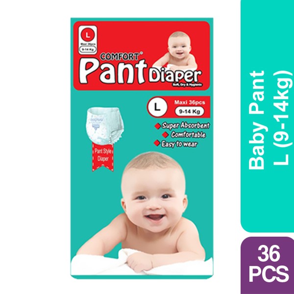 Comfort Baby Pant  L  (9-14kg) 36pcs