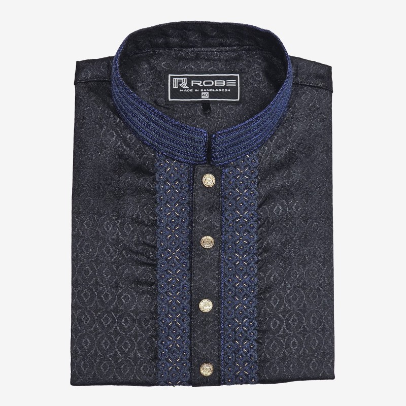 Indian Cotton Gorgeous Karchupi Panjabi(3353)