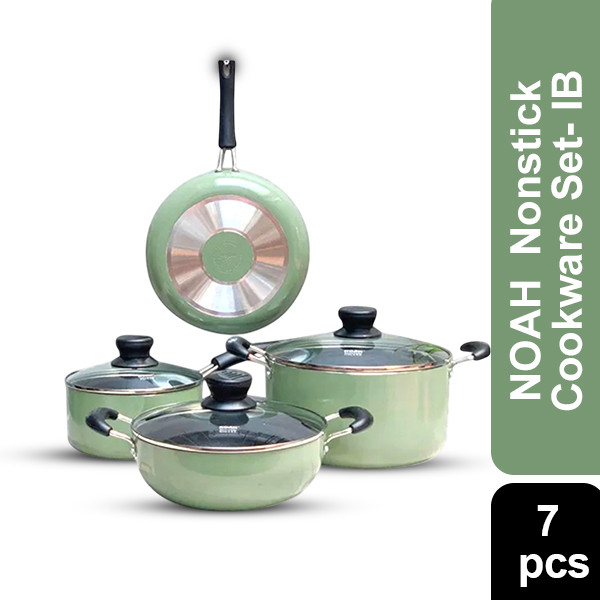 NOAH  Nonstick Cookware Set 7 pcs -Pest Color