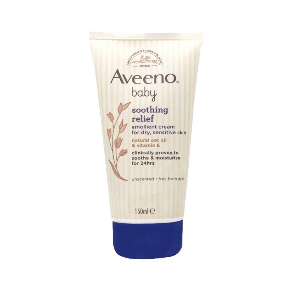 Aveeno Baby Soothing Relief Emollient Cream for Dry, Sensitive Skin 150 ml