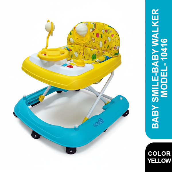 Baby Smile-Baby Walker-Blue & Yellow-10416