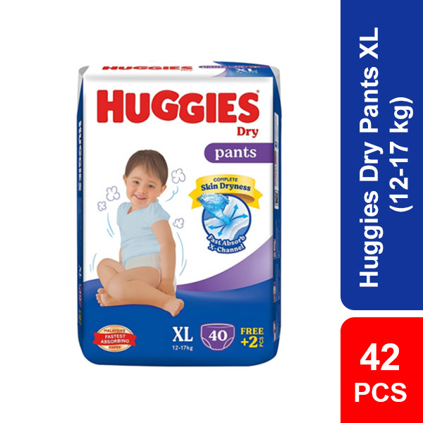 Huggies Dry Pants XL (12-17 kg) 42 pcs