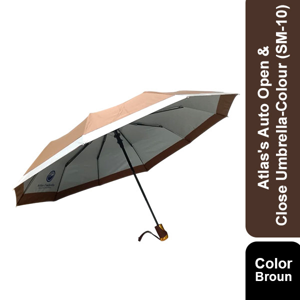 Atlas's Auto Open Umbrella-Broun(SM-10)