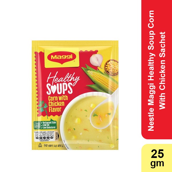 Nestle Maggi Healthy Soup Corn With Chicken Sachet  25gm