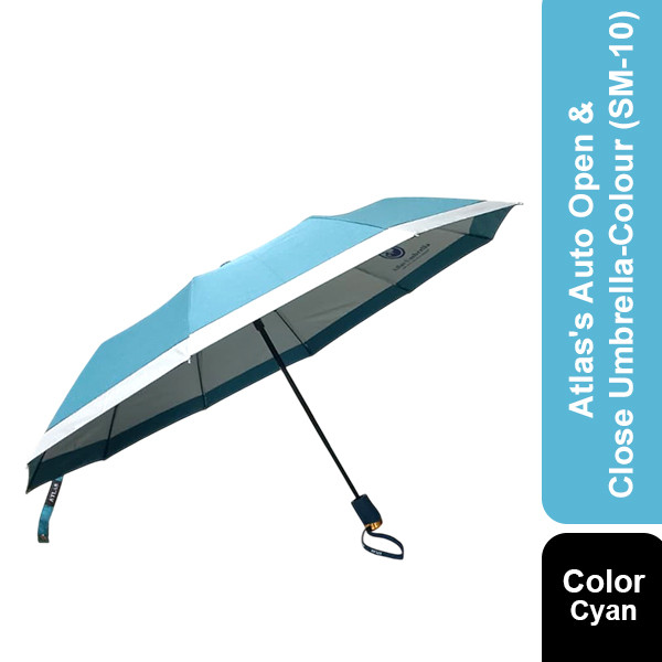 Atlas's Auto Open  Umbrella-Cyan(SM-10)
