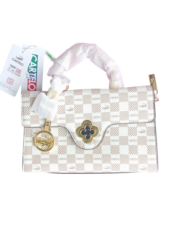 Exclusive Leather Ladies Bag-  Off White Colour (GM8002)