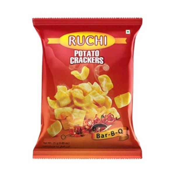 Ruchi Potato Crackers Bar B-Q Chips 15 gm