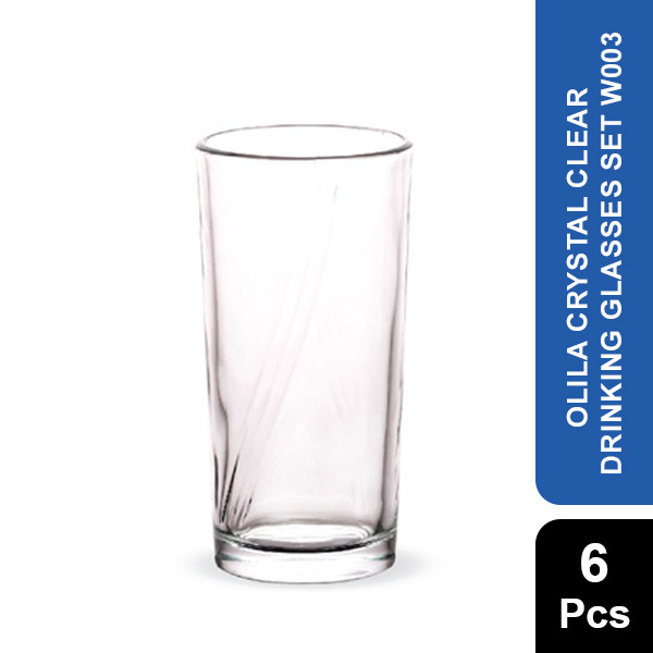 Olila Crystal Clear Drinking Glasses 6 Pcs Set W003
